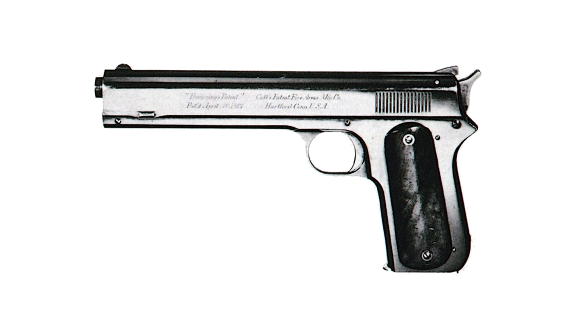 John Browning's original Colt Model 1900 was a landmark achievement in semi-auto design. Its basic concepts remain in regular use today.