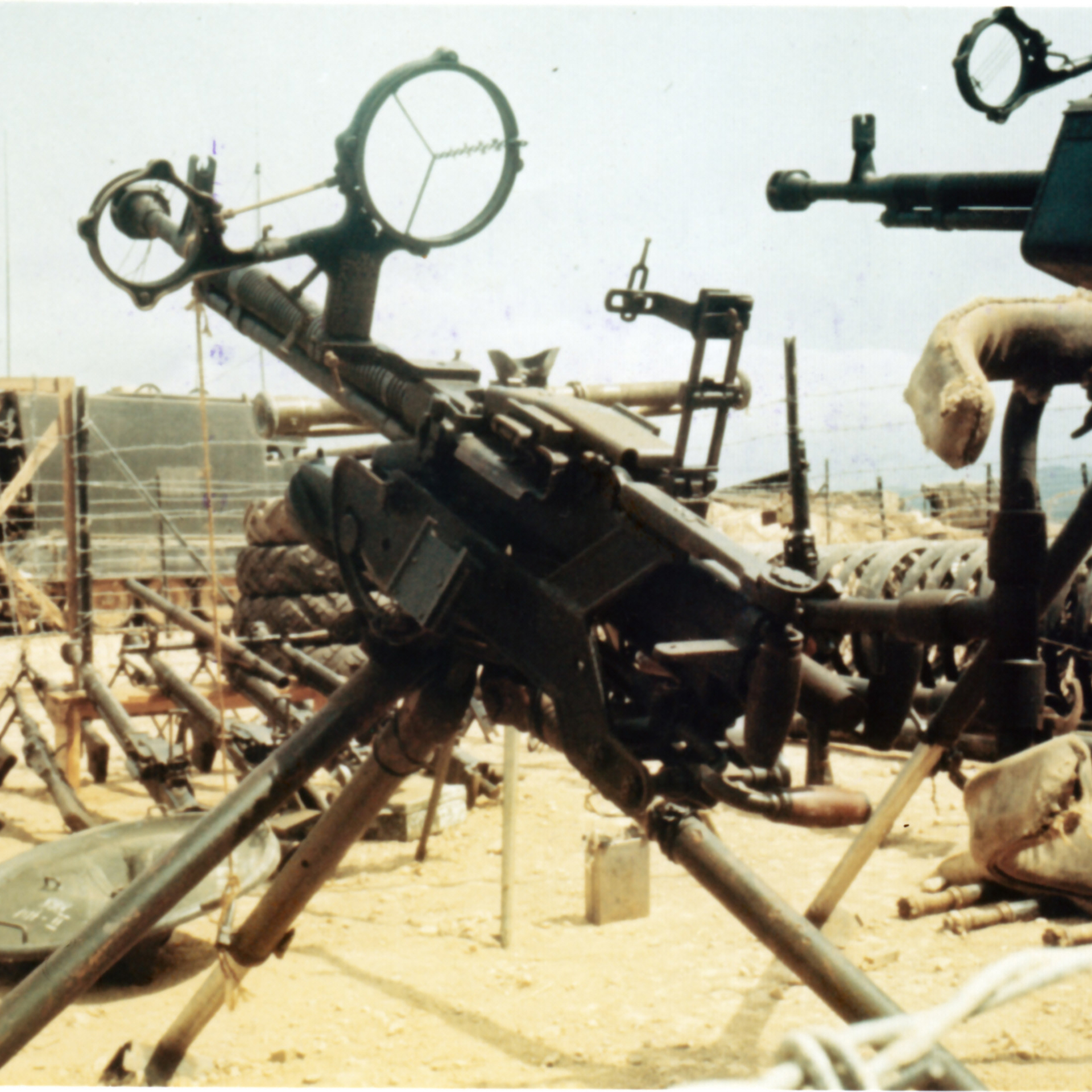 A captured DShK on display at Ham Ngai, Vietnam in February 1971.