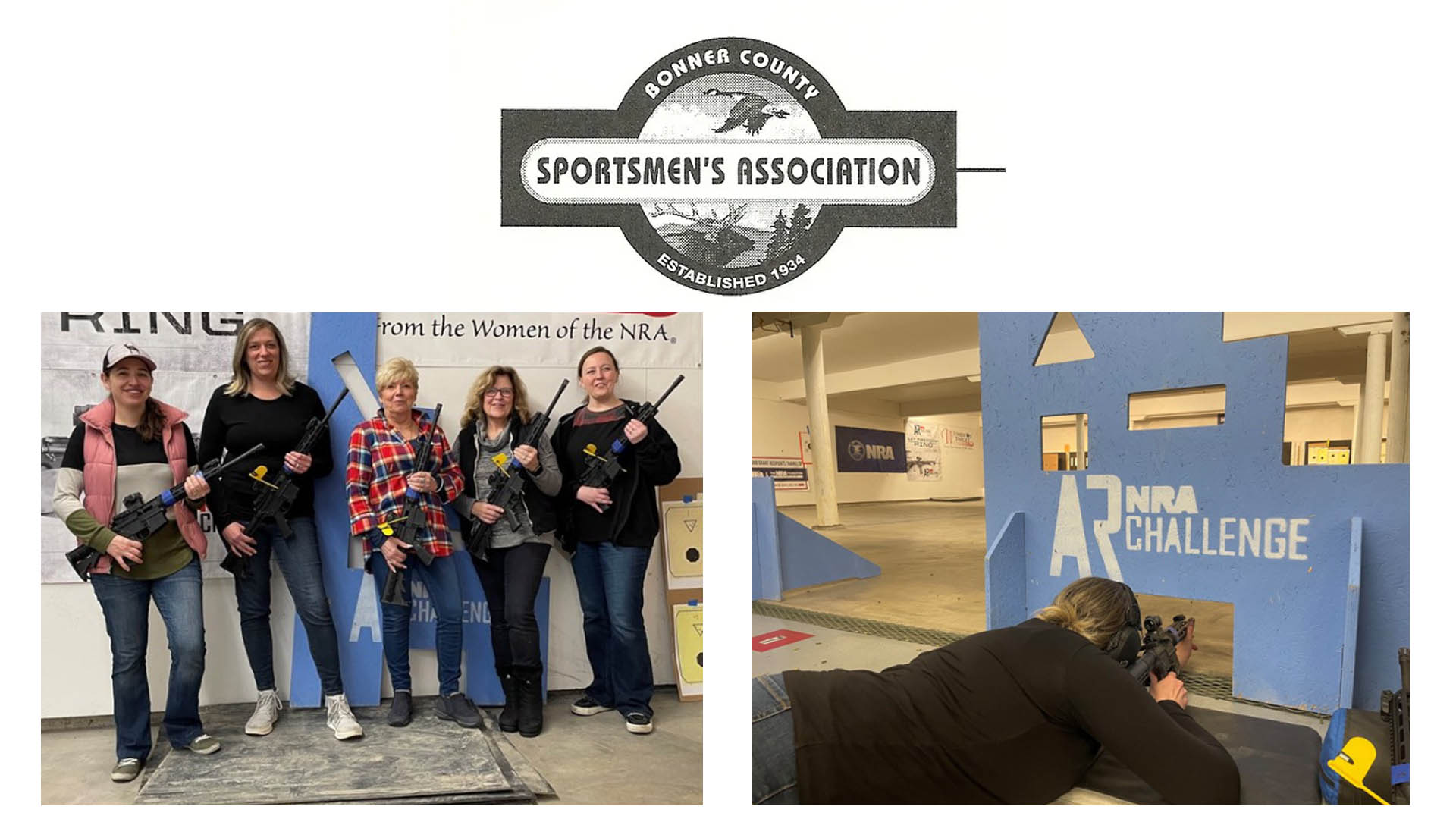 Bonner County Sportsmen's association shooting range nra ar challenge women with guns