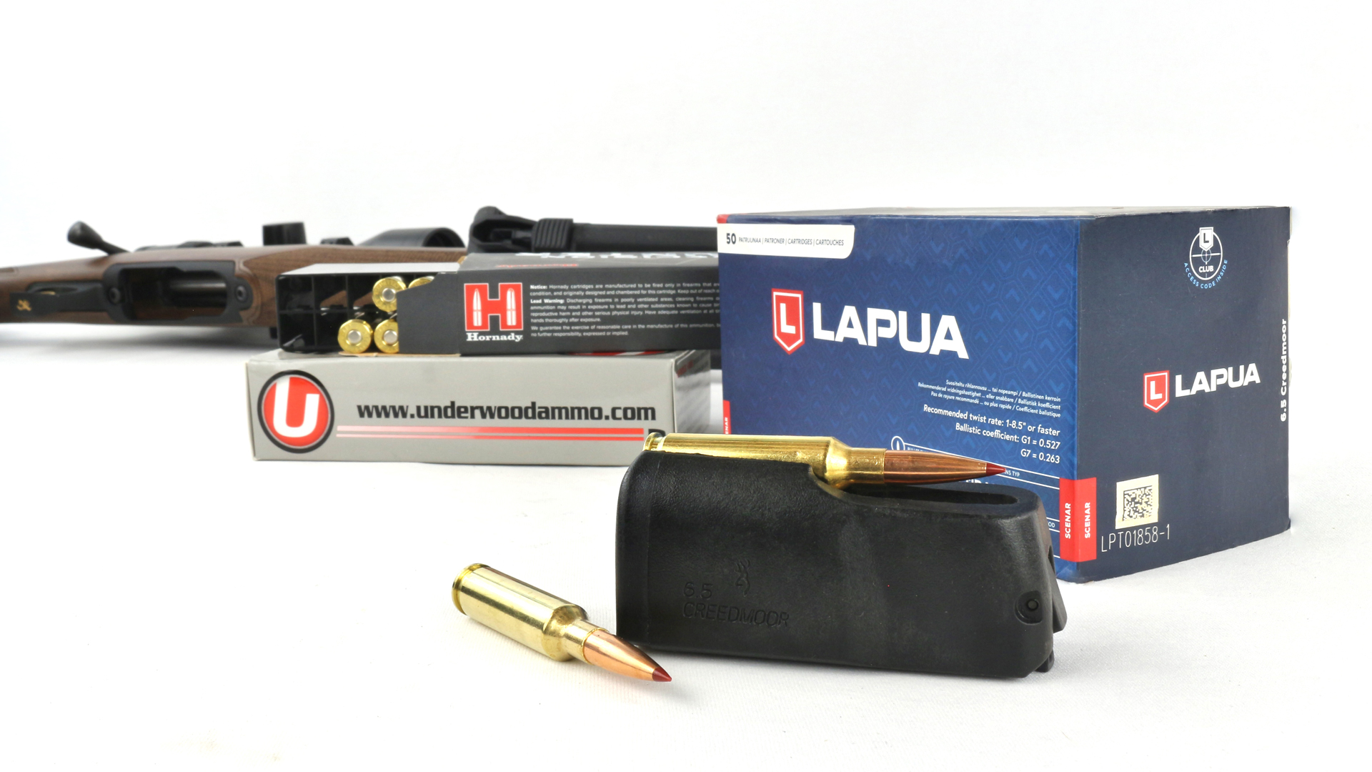 Browning X-Bolt 2 Hunter review ammunition magazine bullets lapua hornady underwood boxes