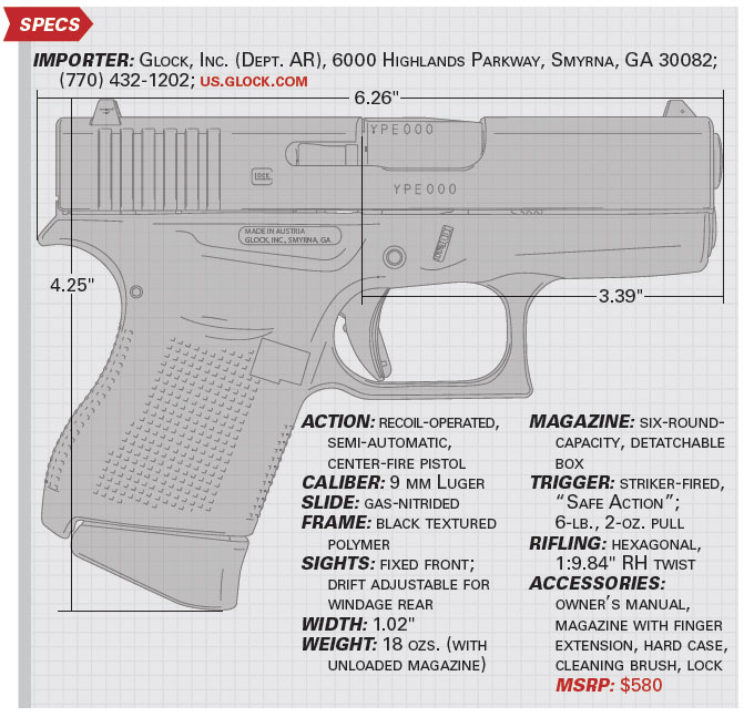 glock 43 size