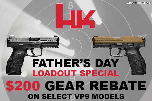 Father's Day Loadout Special. $200 Gear Rebate on Select VP9 Models!