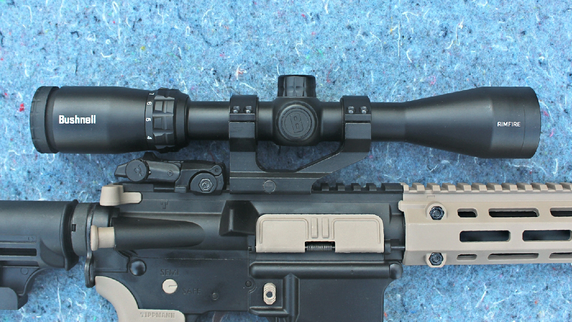 Tippmann M4-22 LTE rifle with Bushnell riflescope attached 3-9X 40 mm