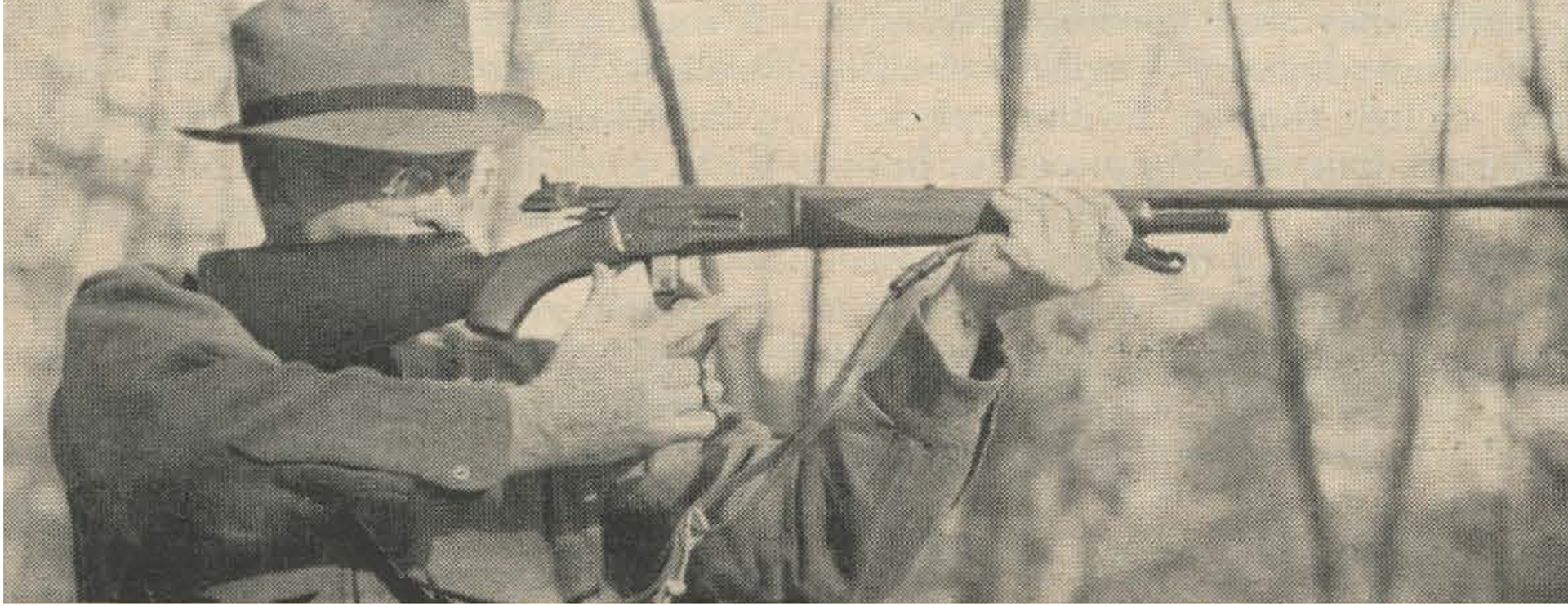 Townsend Whelen shooting winchester lever-action rifle