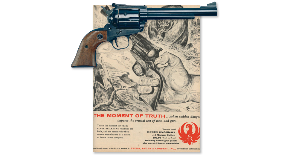 Ruger revolver and poster