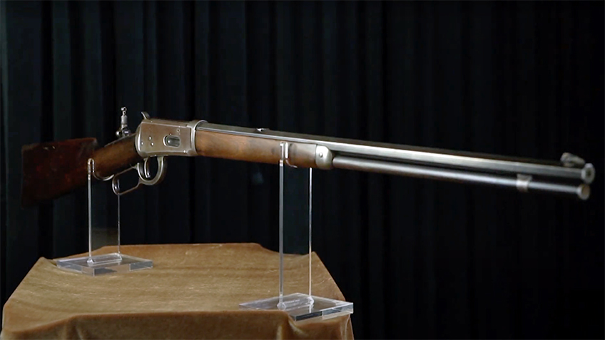 A Winchester Model 1894 lever-action rifle.