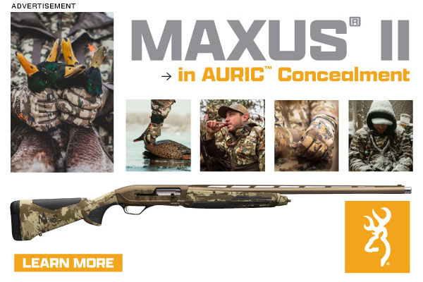 Make Feathers Fly, The Browning Maxus II Wicked Wing in AURIC.