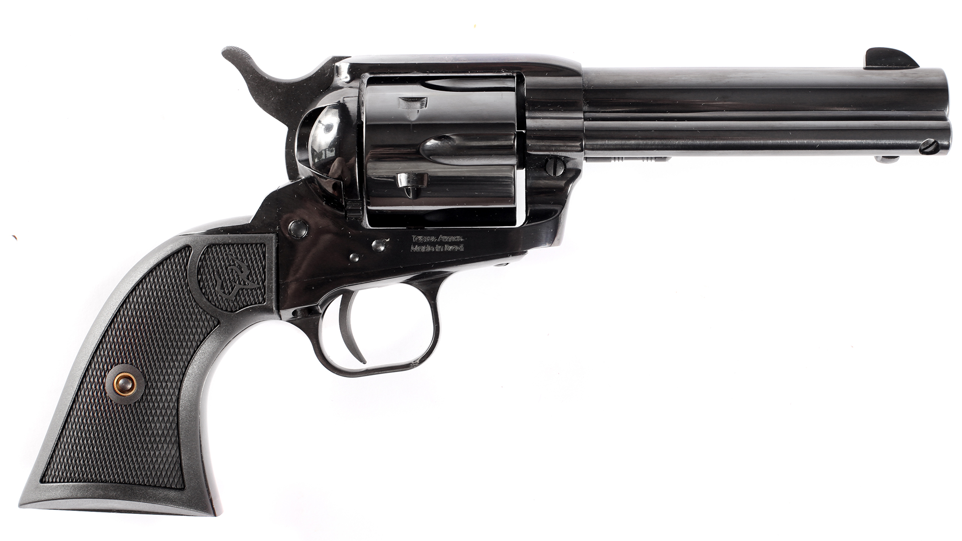 Taurus Deputy single-action revolver blued metal right-side view on white background