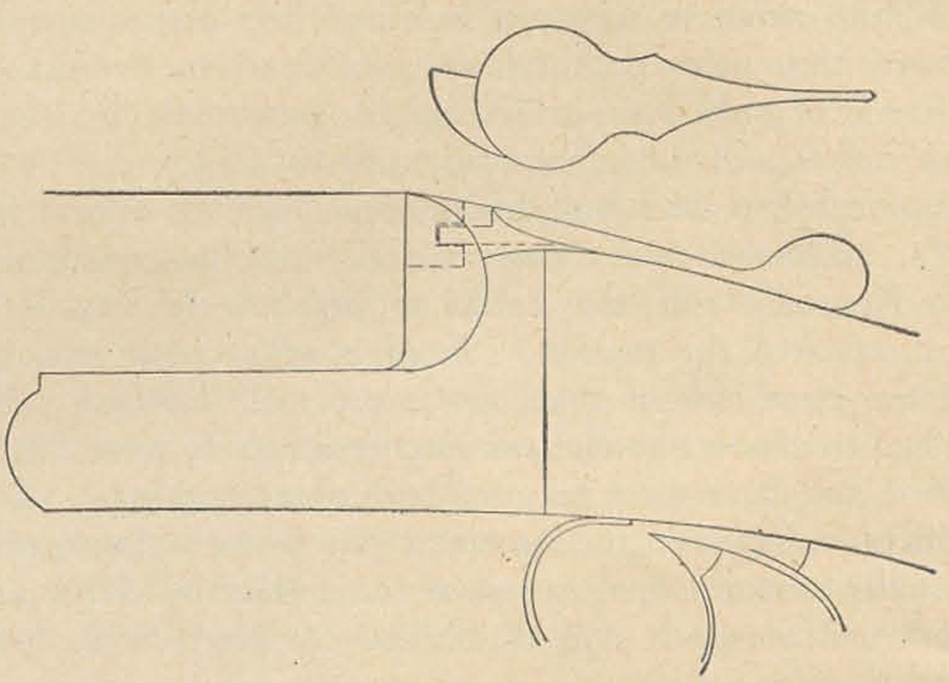 Inexpensive guns are usually bolted by turning the forward end of the top lever into top extension on the barrels.