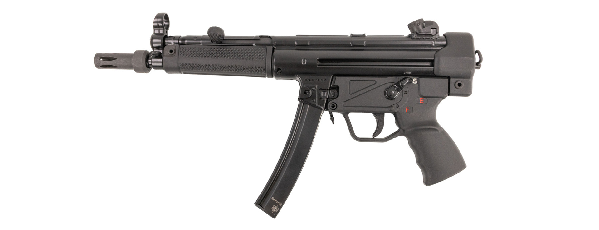 New For 2025: MAC-5 large-format pistol left-side view semi-automatic black gun