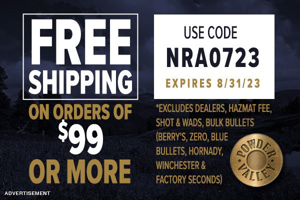 Powder Valley Debuts New Website - Exclusive Shipping Offer to NRA Subscribers