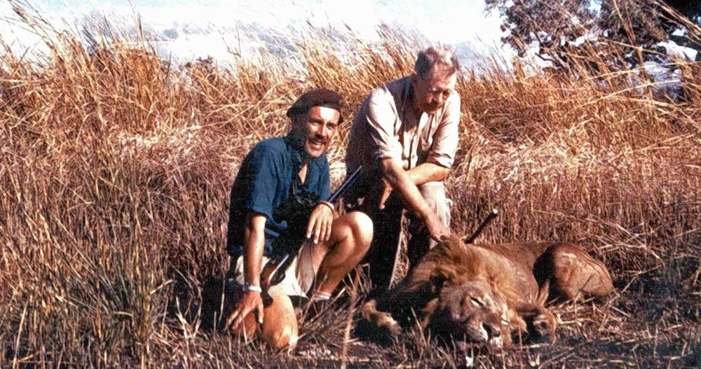 Jack O’Connor shown with his Tanzania lion