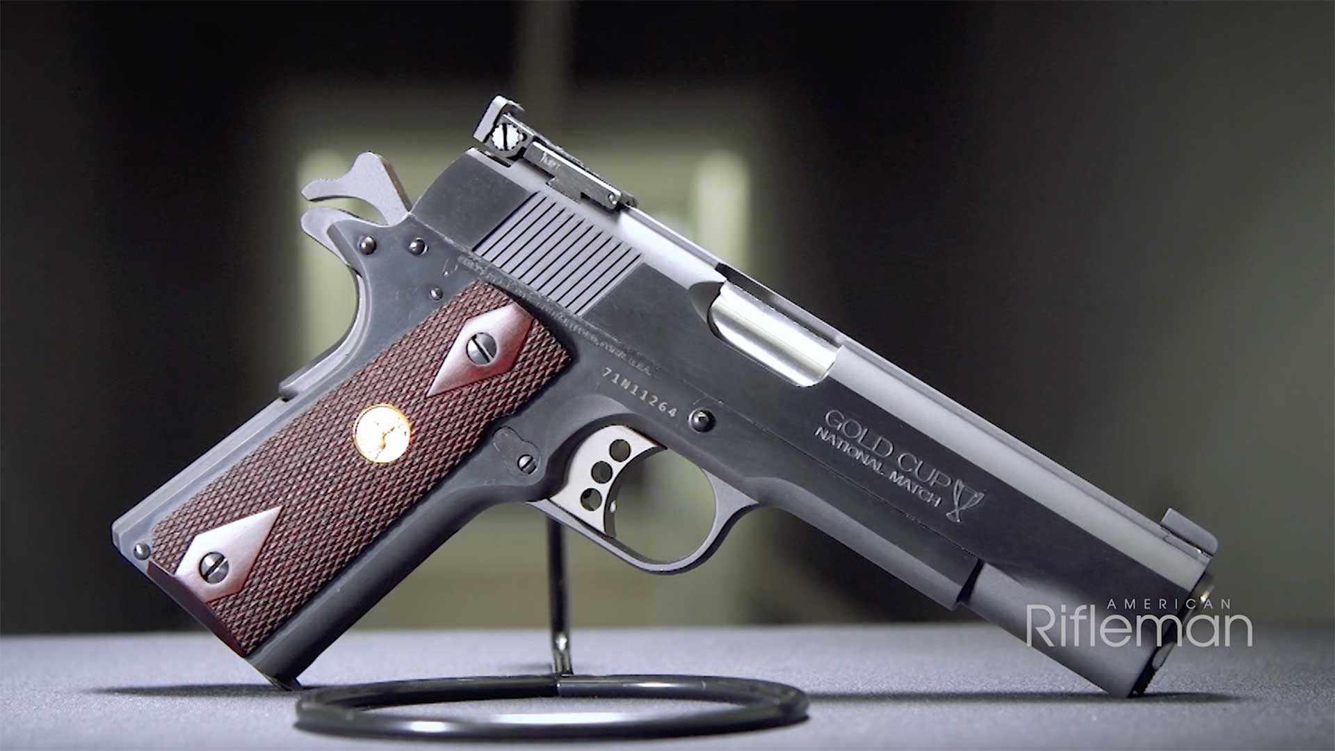 Right side of the Colt Gold Cup National Match M1911.