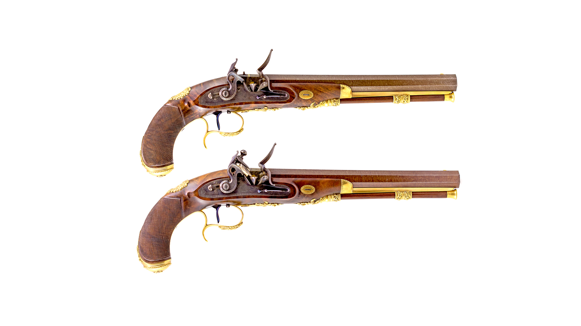 Simeon North Flintlock Pair Commodore Isaac Hull